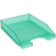 Spirit: Smaragdzöld áttetsző irattálca A/4-es