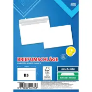 Spirit: Fehér boríték B5 25x17cm 10db-os csomag