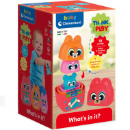 Mi van benne? állat figurák játékszett - Clementoni Baby