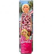 Barbie Chic baba rózsaszín szívecskés ruhában - Mattel