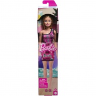 Barbie Chic szőke divatbaba rózsaszín, Barbie feliratú ruhában - Mattel