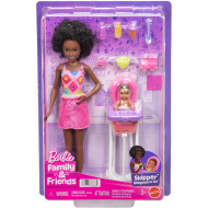 Barbie baba rózsaszín ruhában bébiszitter játékszett - Mattel