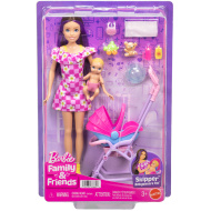 Barbie baba virágos ruhában bébiszitter játékszett - Mattel