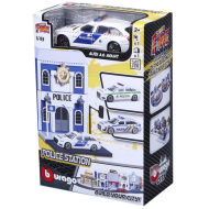 Bburago city - Audi A6 rendőrautó és rendőrörs 1 /43