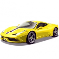 Bburago: Ferrari 458 Speciale autó sárga színben 1/43