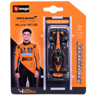 Bburago: McLaren MCL39 Norris F1 (2025) versenyautó fém autómodell 1/64 (Lando Norris #4)