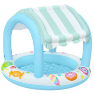 Bestway: Sweet Shoppe™ pancsoló medence napvédő tetővel Ø 104 x 84 cm