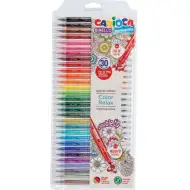 Birello Color Relax kétvégű lemosható filctoll készlet 30db-os - Carioca