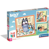 Bluey 3x48db-os Super Color puzzle - Clementoni
