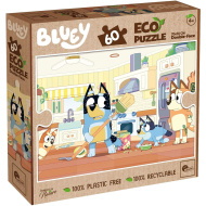 Bluey 2 az 1-ben 60db-os Eco puzzle és színező 70x50cm - Lisciani