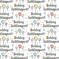 Boldog Szülinapot! feliratos csomagolópapír 100x70cm