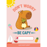 ICO: Süni Capybara mintás leckefüzet A/5-ös