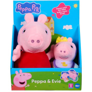 Peppa malac és Evie 2db-os plüssfigura szett