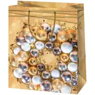 Cardex: Arany színű közepes méretű ajándéktáska 17x10x23cm