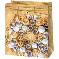 Cardex: Arany színű nagy méretű ajándéktáska 26x13x33cm