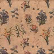 Réti virágmintás csomagolópapír tekercs 100x70cm