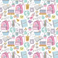 Tanulás és vidámság mintás csomagolópapír 100x70 cm