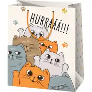 Cardex: "Hurrááá!!!" cicás nagy ajándéktáska 26x13x33cm