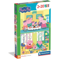 Peppa malac 2x20db-os Supercolor puzzle - Clementoni