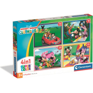 Mickey és barátai 4 az 1-ben Supercolor puzzle - Clementoni