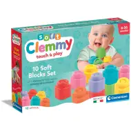 Clemmy 10 db-os puha építőkocka szett - Clementoni