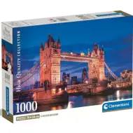 Tower Bridge éjjel HQC 1000db-os puzzle poszterrel - Clementoni