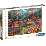 HQC Szabadon vágtatva lovas 3000db-os puzzle - Clementoni