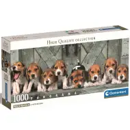 Beagle kutyusok 1000db-os panoráma puzzle 98x33cm - Clementoni