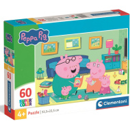 Peppa Malac családi móka 60db-os Supercolor puzzle - Clementoni