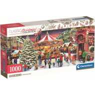 Karácsonyi falu 1000db-os panoráma puzzle - Clementoni