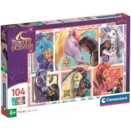Unikornis Akadémia együtt az unikornisokkal 104db-os Supercolor puzzle - Clementoni