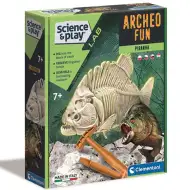 Science &amp; Play: Piranha fluoreszkáló régészeti készlet - Clementoni