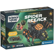 Science &amp; Play: Támadó robot pók játékszett - Clementoni