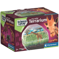 Science &amp; Play: Mini terrárium zsiráf figurával - Clementoni