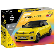 COBI: Renault 5 E-Tech sárga autó építőjáték (24673)