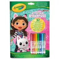 Crayola: Color &amp; Activity - Gabi babaháza foglalkoztató 7 db filctollal