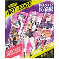 Crayola: Art With Edge - K-Pop Demon Hunters színezőkönyv és poszter