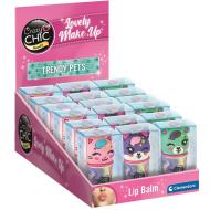 Crazy Chic: Ajakbalzsam állatos tárolóban többféle változatban 1db - Clementoni