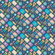 Vidám iskolakezdés csomagolópapír 100x70cm