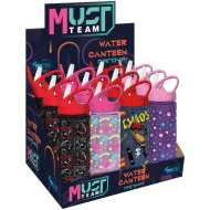 Luna: Must Team mintás műanyag kulacs szívószállal többféle változatban 500ml 1db