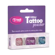 TyToo: Babarózsaszín, türkizkék és mályva síznű csillámpor szett 3x2,5ml