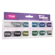 TyToo: Hideg színek válogatása csillámpor szett 12x2,5ml