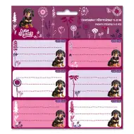 Ars Una: Cuki állatok - Kutyás csomagolt füzetcímke 3x6db-os