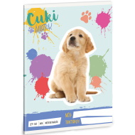 Ars Una: Cuki Állatok - Golden retriever kockás füzet A/5 27-32