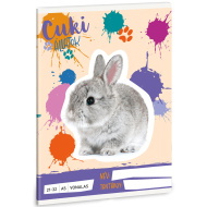 Ars Una: Cuki Állatok - Nyuszi vonalas füzet A/5 21-32