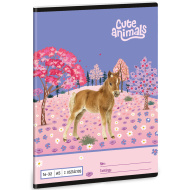 Ars Una: Cute Animals-Horse 2.osztályos vonalas füzet A/5 16-32