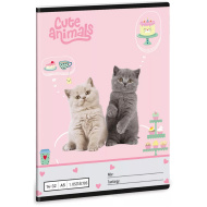 Ars Una: Cute Animals - Tea Party A/5 1.osztályos vonalas füzet 14-32