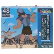 Dávid és Góliát 48db-os padló puzzle 60x90cm