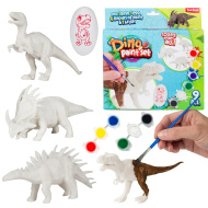 Dino Paint Set: Festhető dinoszaurusz figura festékekkel és ecsettel 9db-os szett
