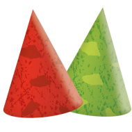 Dinós party kalap - 6 darabos szett